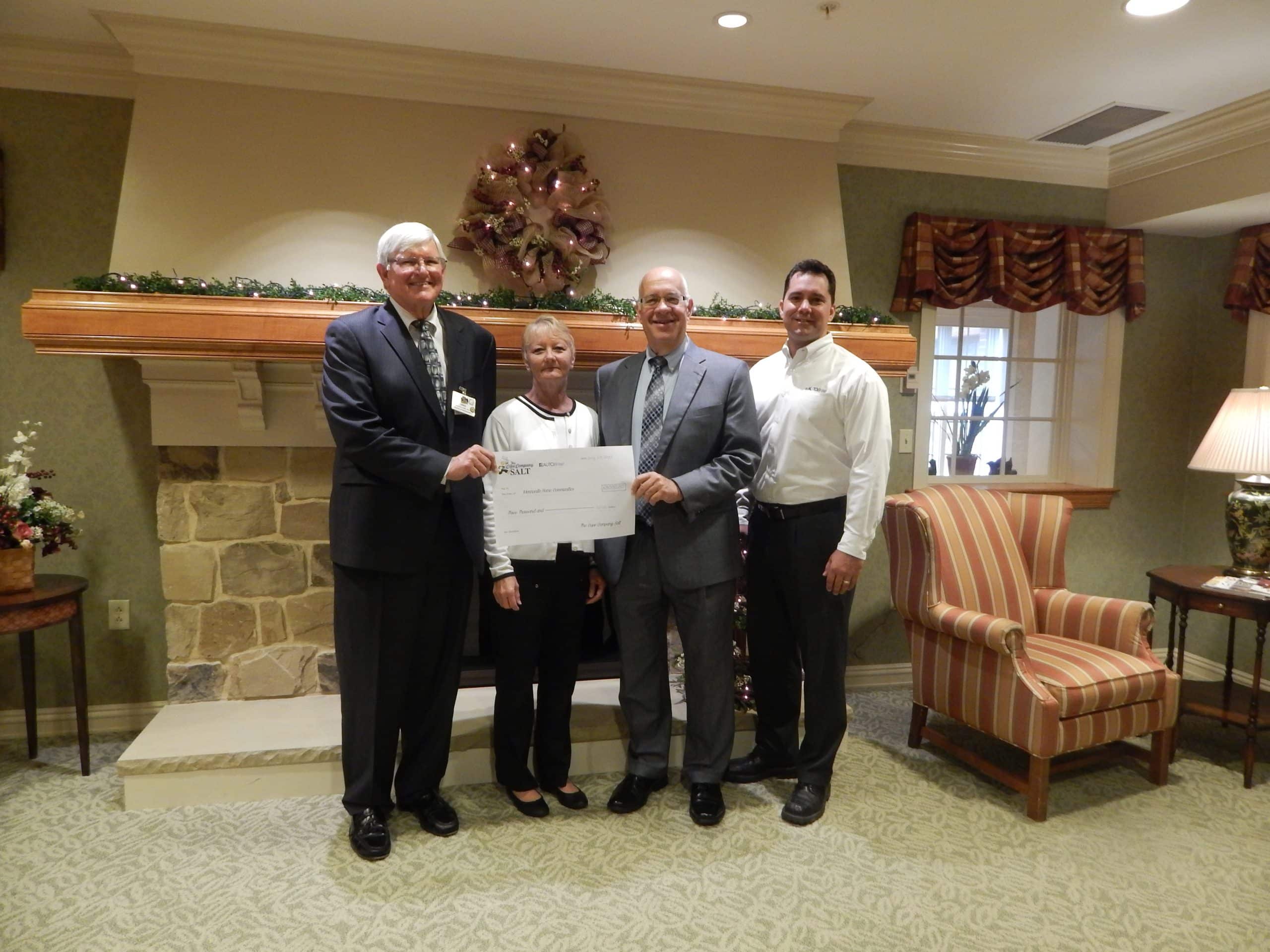 The Cope Company Salt Donates $3000 to Mennonite Home Communities