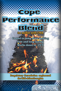 blended ice melt - cope performance blend bag