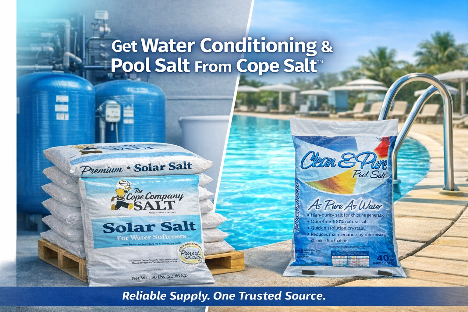 water conditioning pool salt from cope